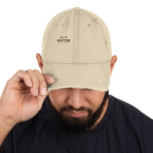 Black Men Matter Distressed Dad Hat