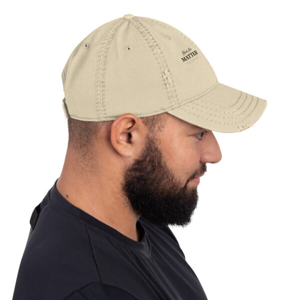 Black Men Matter Distressed Dad Hat - Image 2