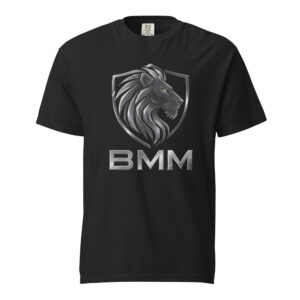 The Sovereign Standard: BMM Lion Shield Heavyweight Tee