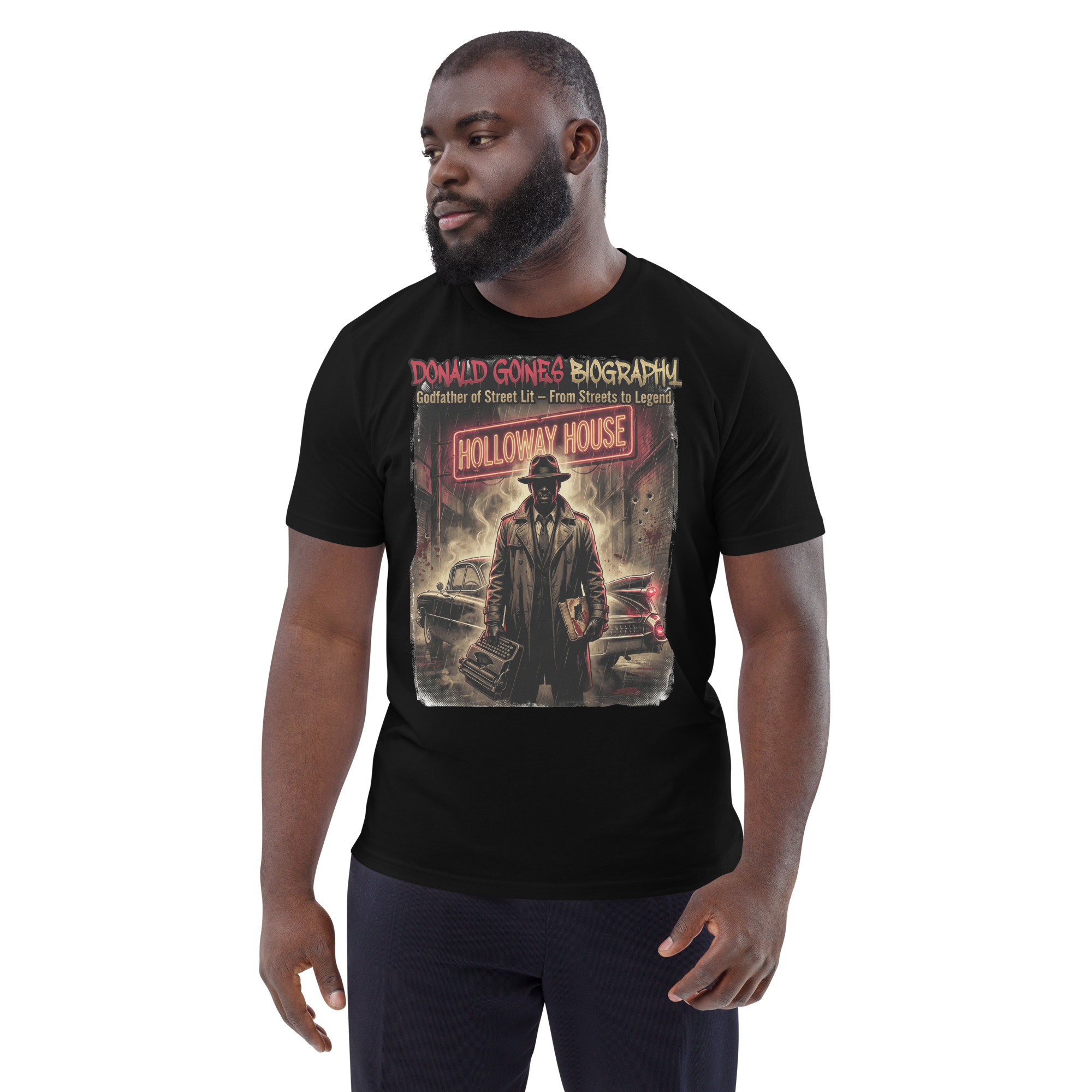 Donald Goines Tribute T-Shirt | "Godfather of Street Lit" Vintage 70s Pulp Edition