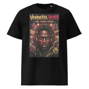 Vendetta Boss Tribute Tee | Dark Dancehall Thriller Edition - Premium Heavyweight