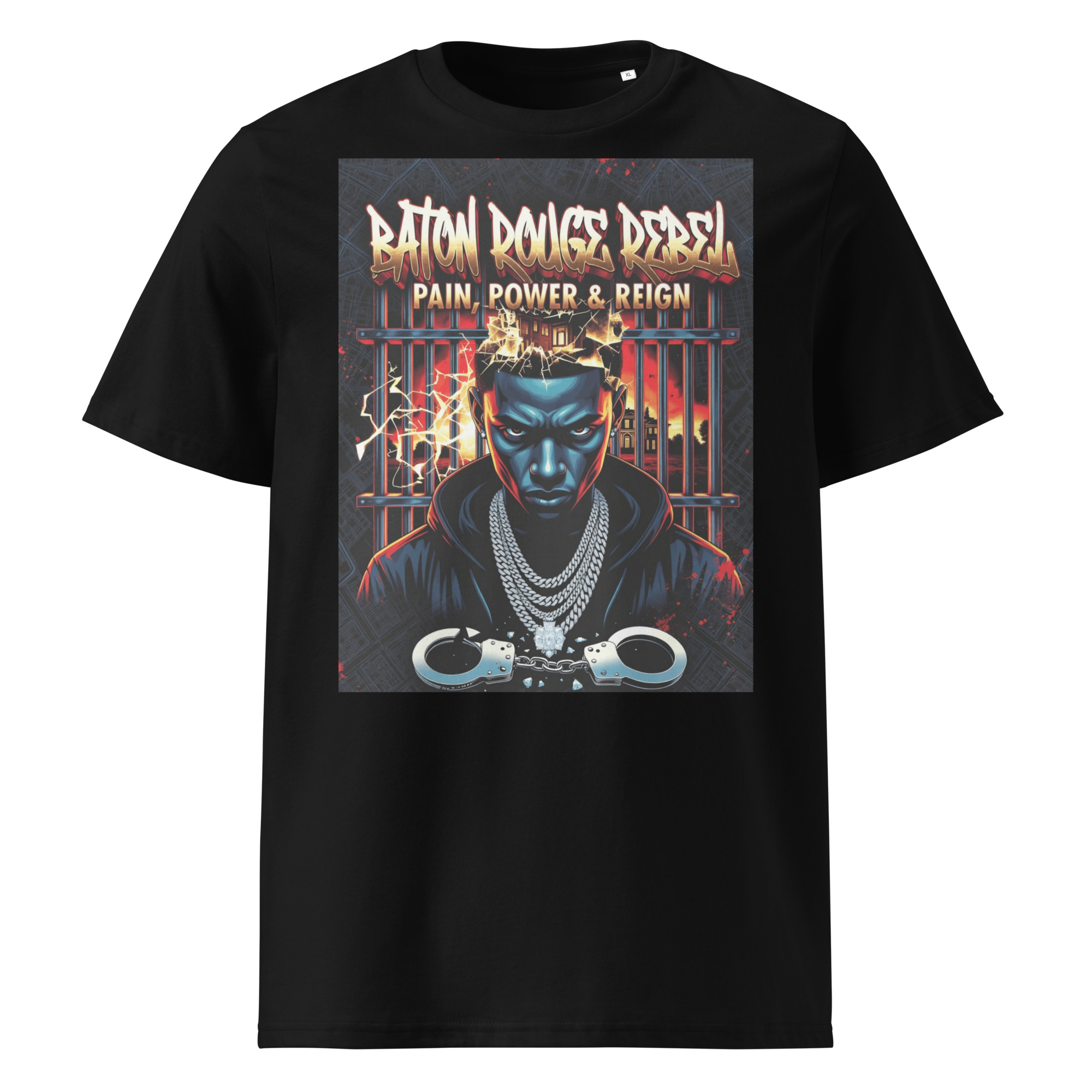 Baton Rouge Rebel Tee | Pain & Power Streetwear Edition - Premium Heavyweight