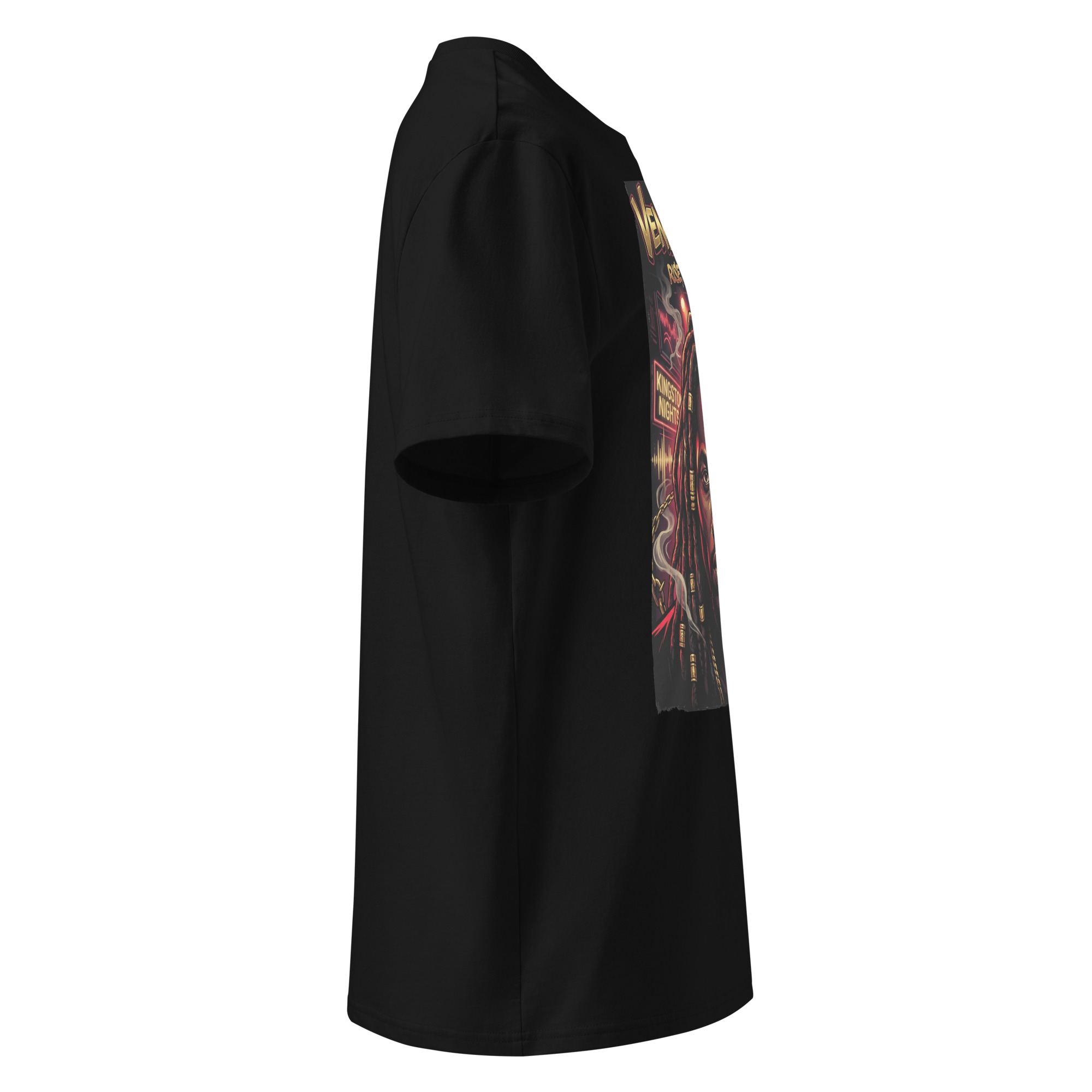 Vendetta Boss Tribute Tee | Dark Dancehall Thriller Edition - Premium Heavyweight - Image 3