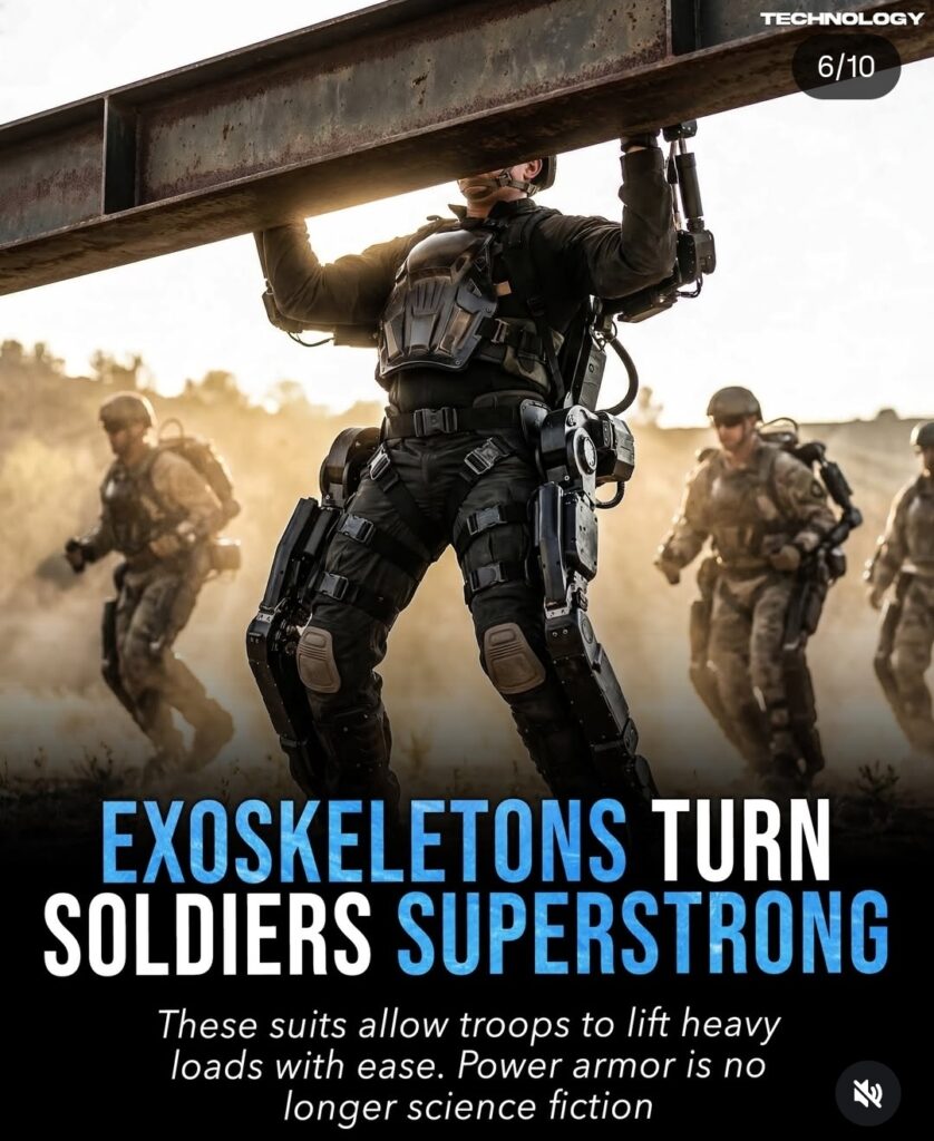 Exoskeletons turn soldiers superstrong