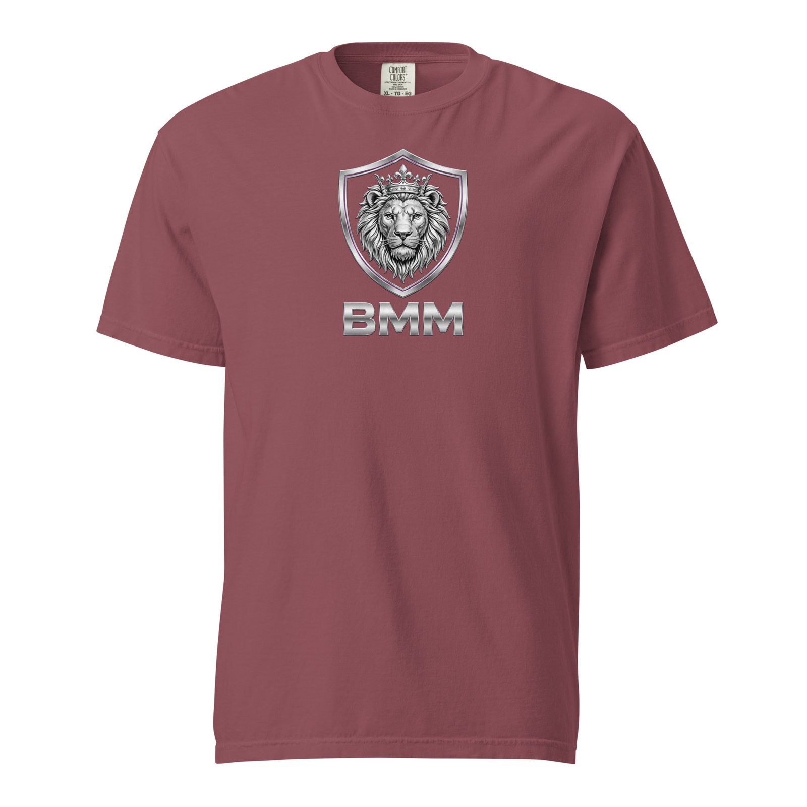 BMM Lion Crest Heavyweight T-Shirt | Comfort Colors Garment-Dyed Luxury Tee - Image 3