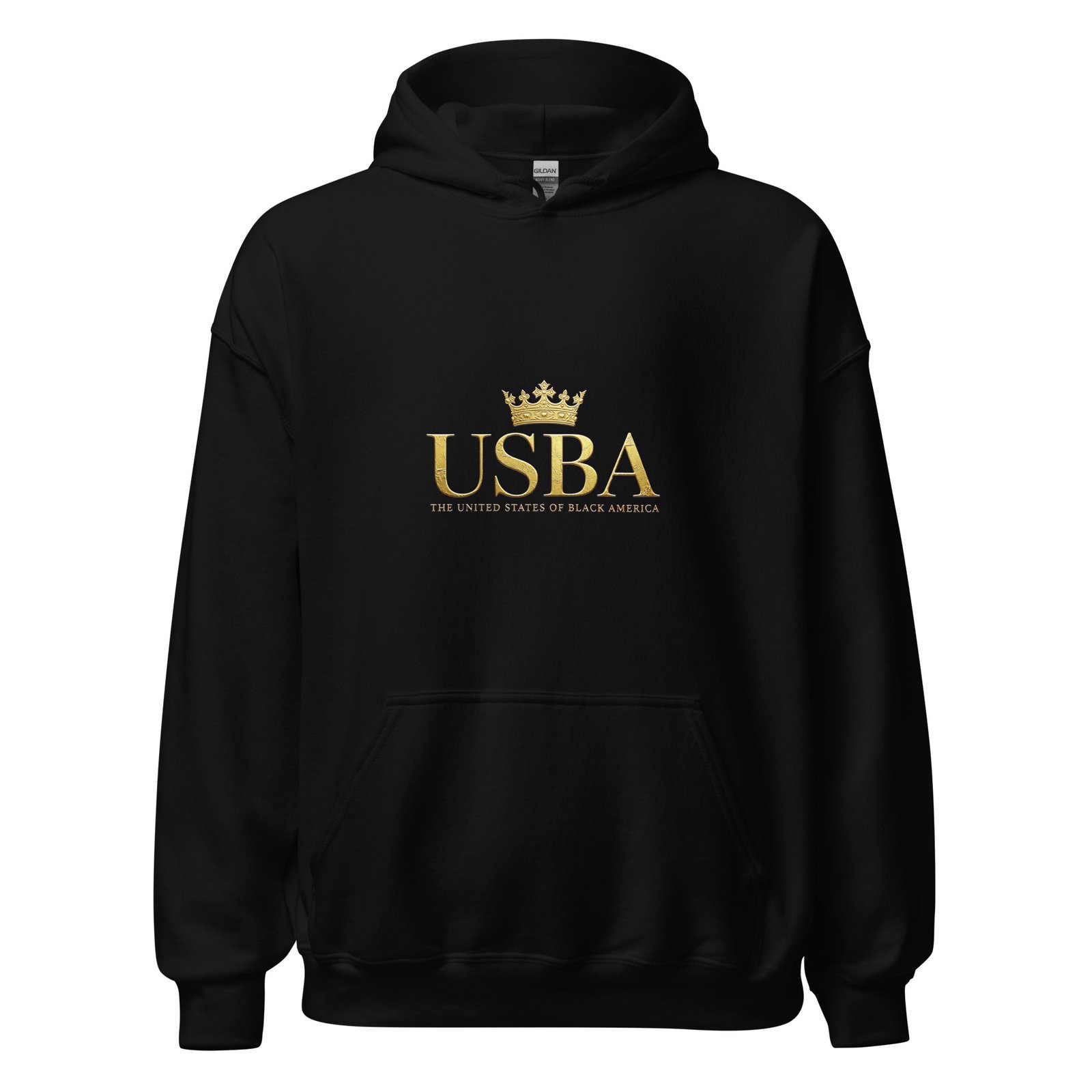 USBA Gold Crown Luxury Unisex Hoodie | Premium Heavy Blend Hooded Sweatshirt