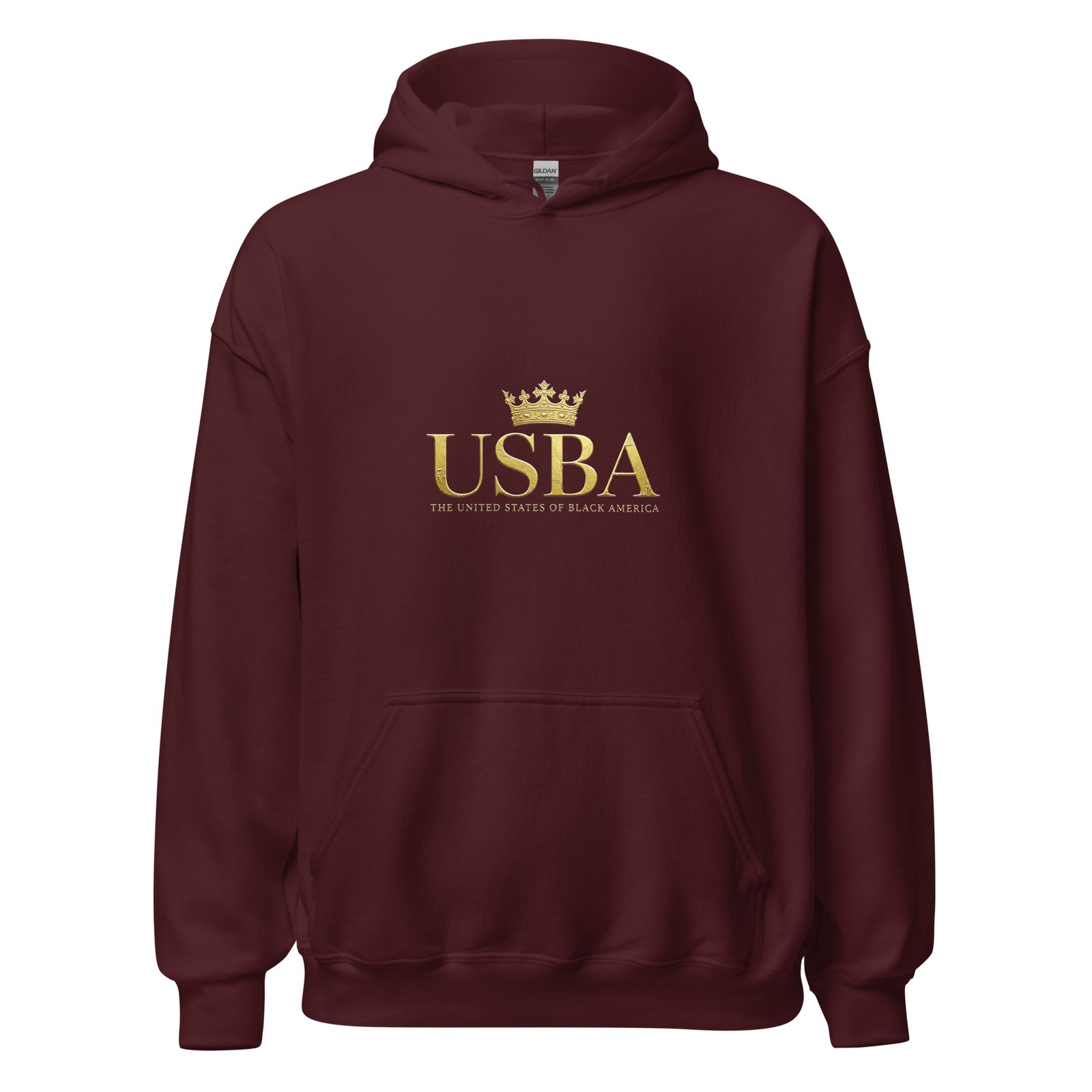 USBA Gold Crown Luxury Unisex Hoodie | Premium Heavy Blend Hooded Sweatshirt - Image 2
