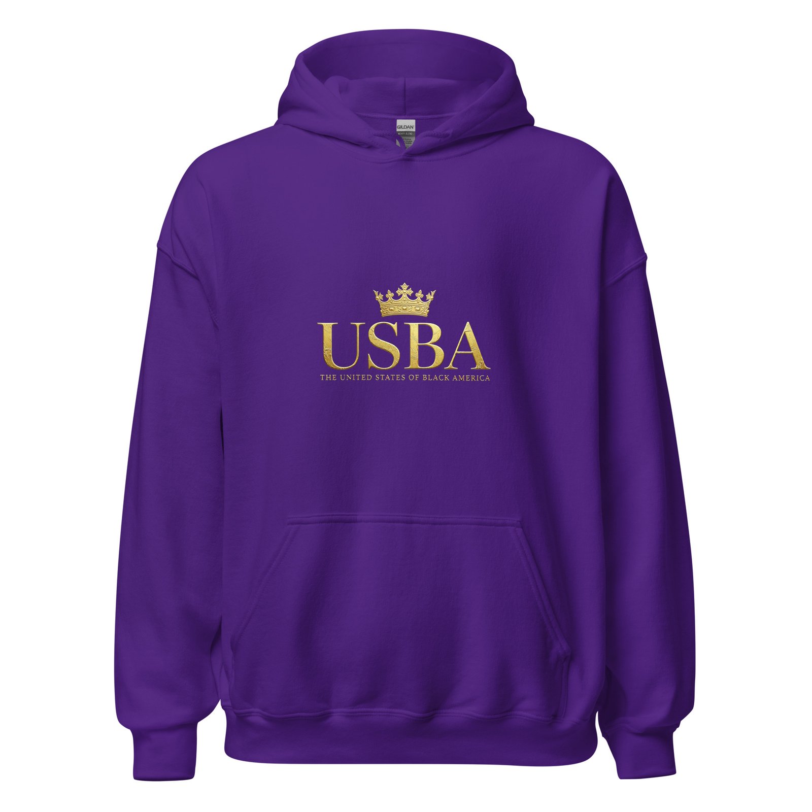 USBA Gold Crown Luxury Unisex Hoodie | Premium Heavy Blend Hooded Sweatshirt - Image 4