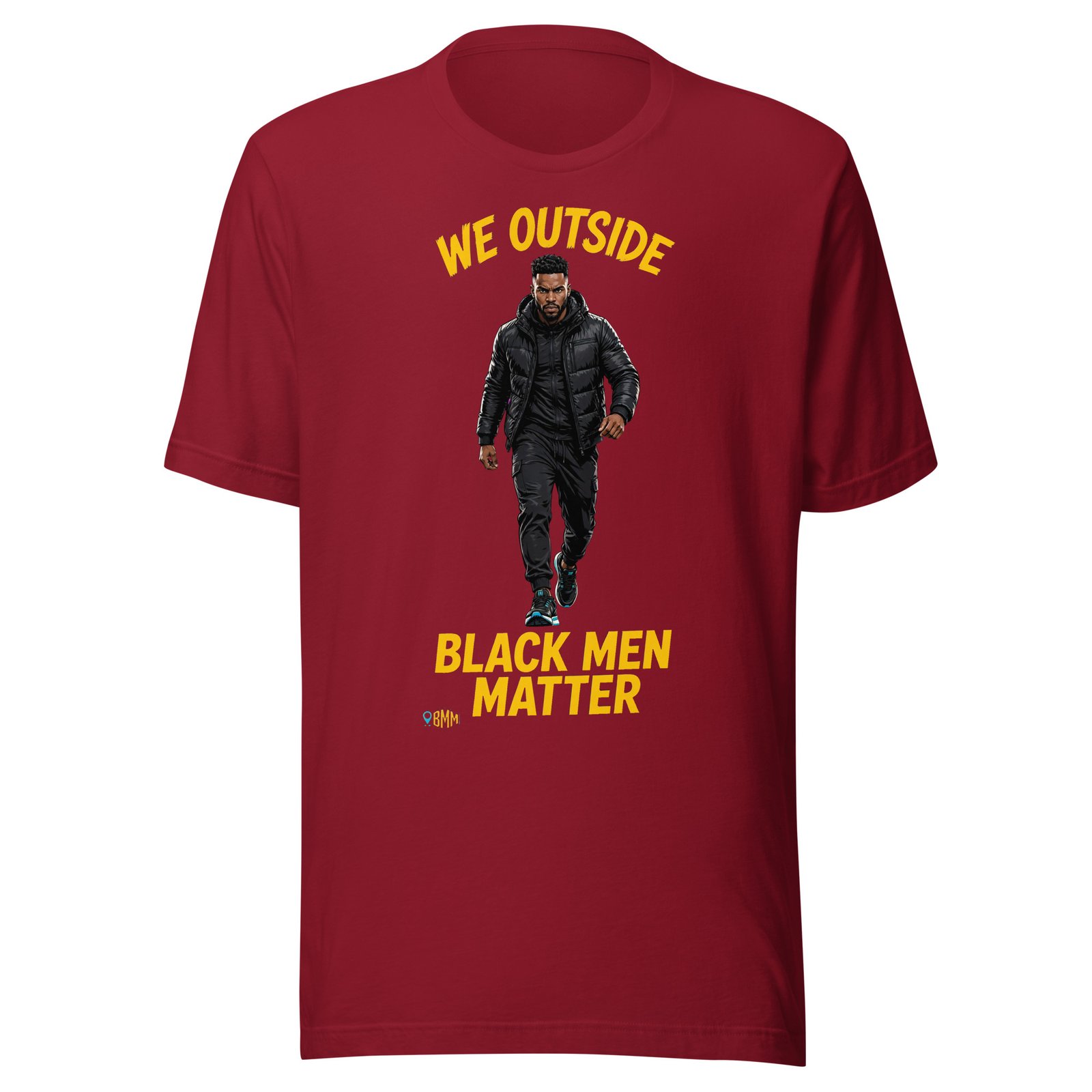 We Outside Black Men Matter Shirt | City Lights Streetwear Tee - Image 4