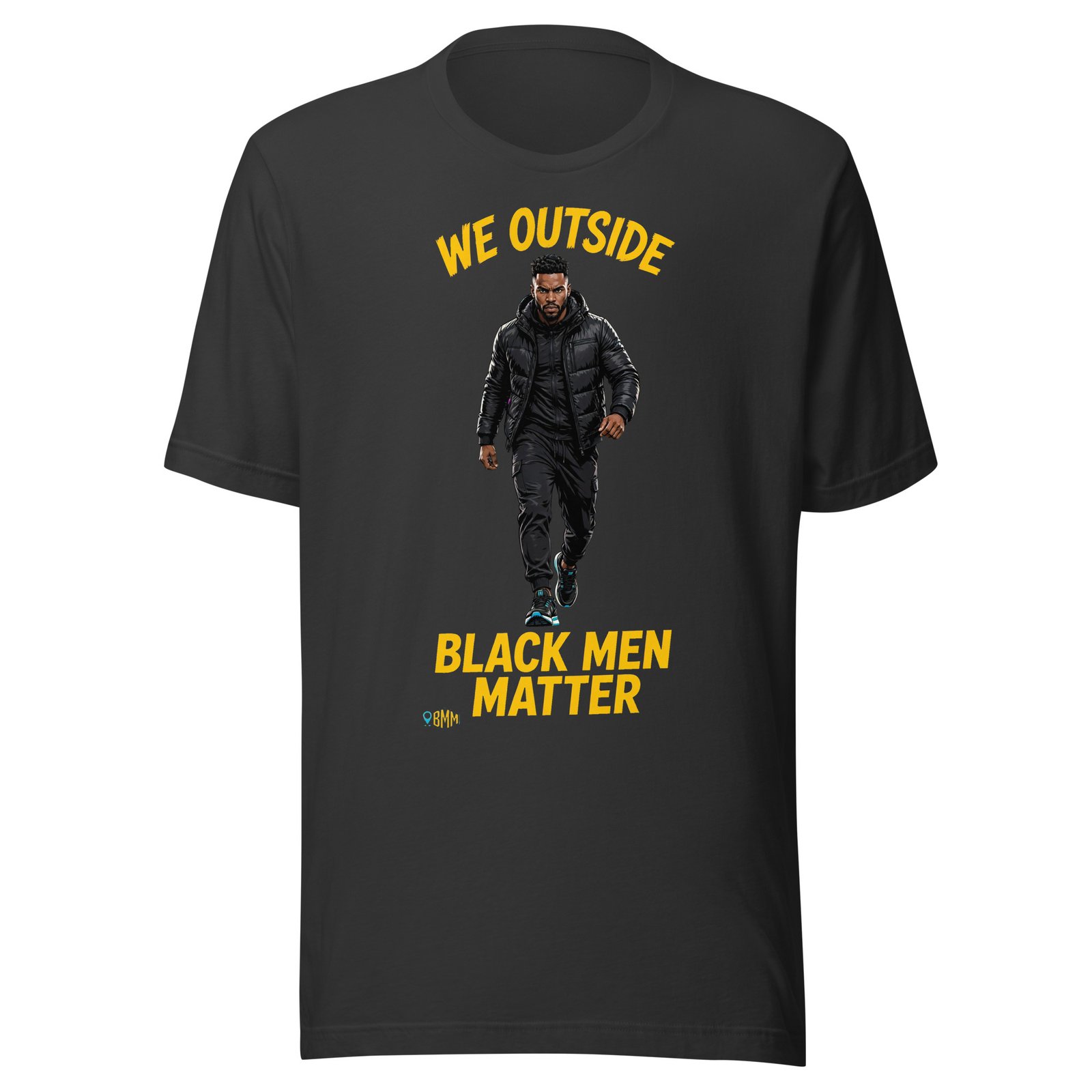 We Outside Black Men Matter Shirt | City Lights Streetwear Tee - Image 5