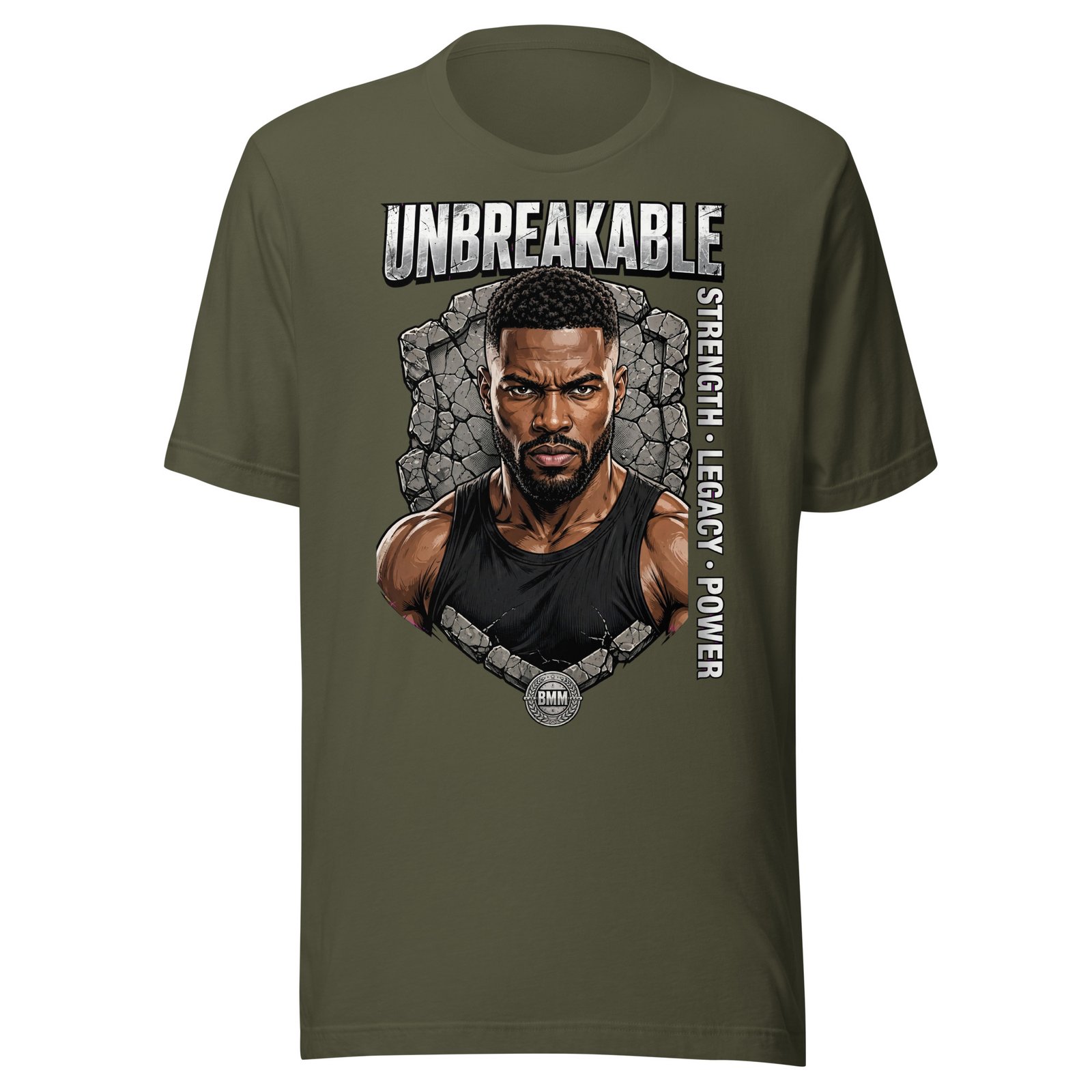 Unbreakable Black Men Strength Legacy Power Graphic T-Shirt - Image 8