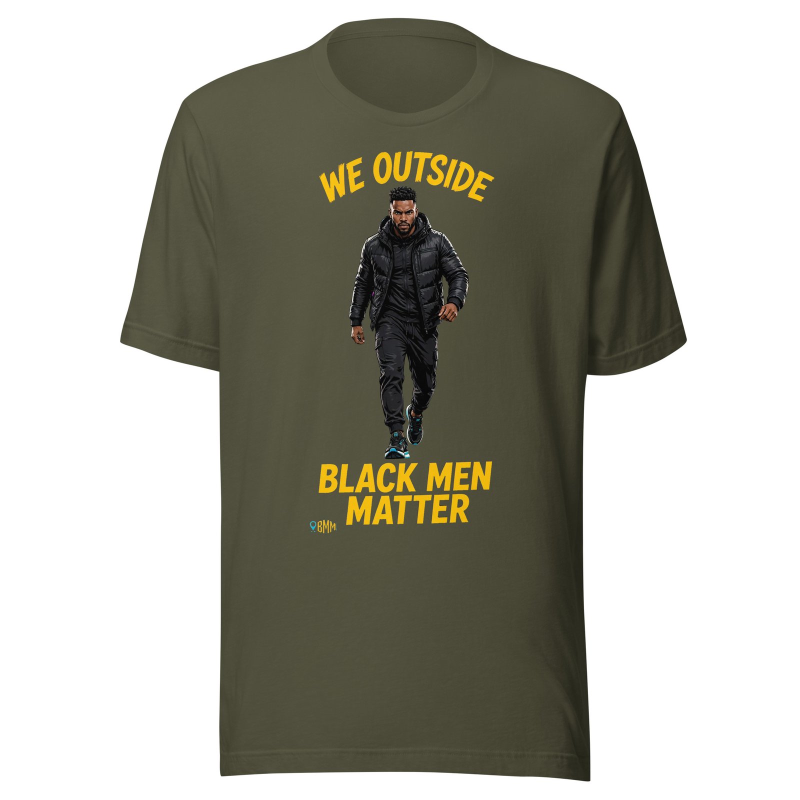 We Outside Black Men Matter Shirt | City Lights Streetwear Tee - Image 6