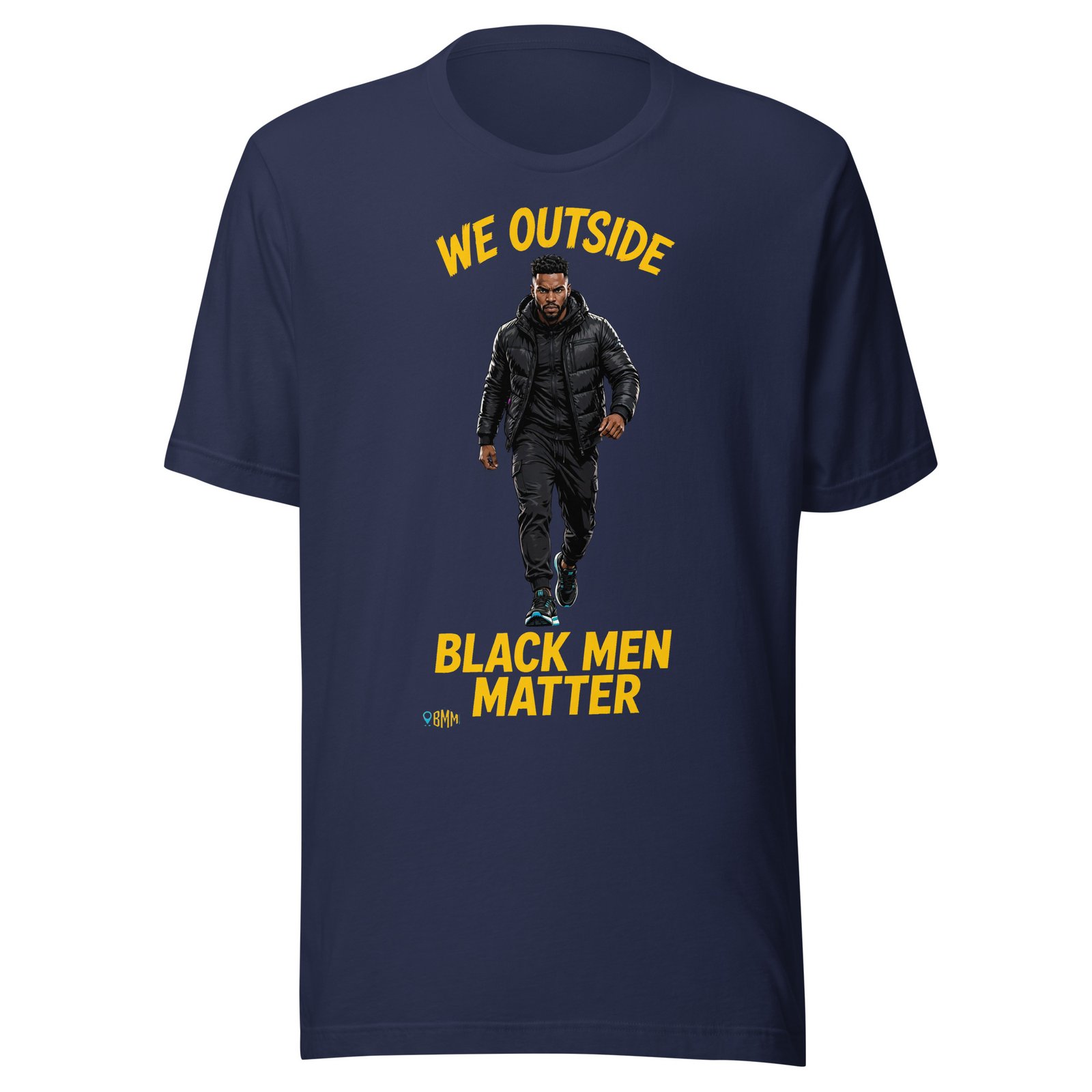 We Outside Black Men Matter Shirt | City Lights Streetwear Tee - Image 3